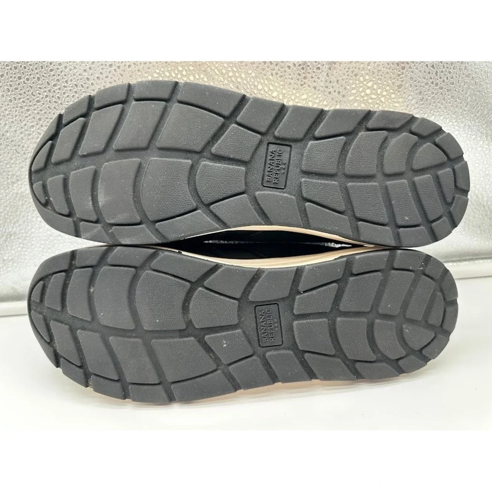 Banana Republic Sustainable Knit Sneakers Black Cream‎ Low Top Mens Size 10 FA22